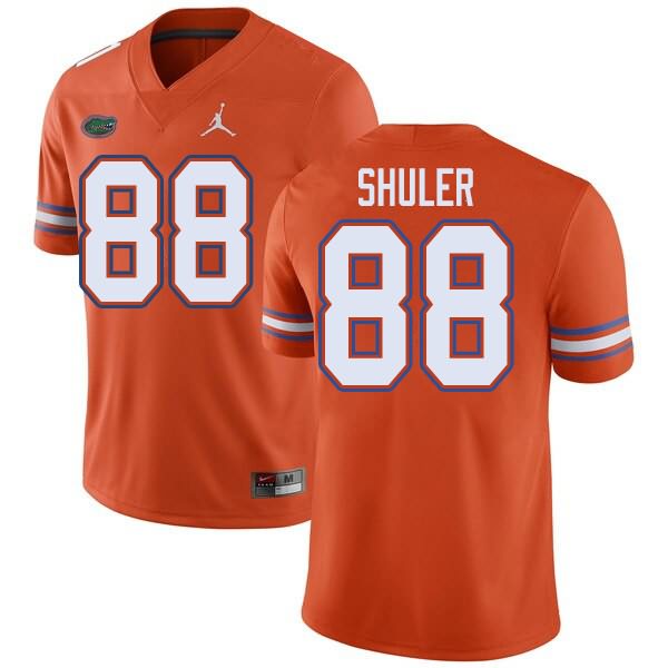 Men's NCAA Florida Gators Adam Shuler #88 Stitched Authentic Jordan Brand Orange College Football Jersey YWJ4265CU